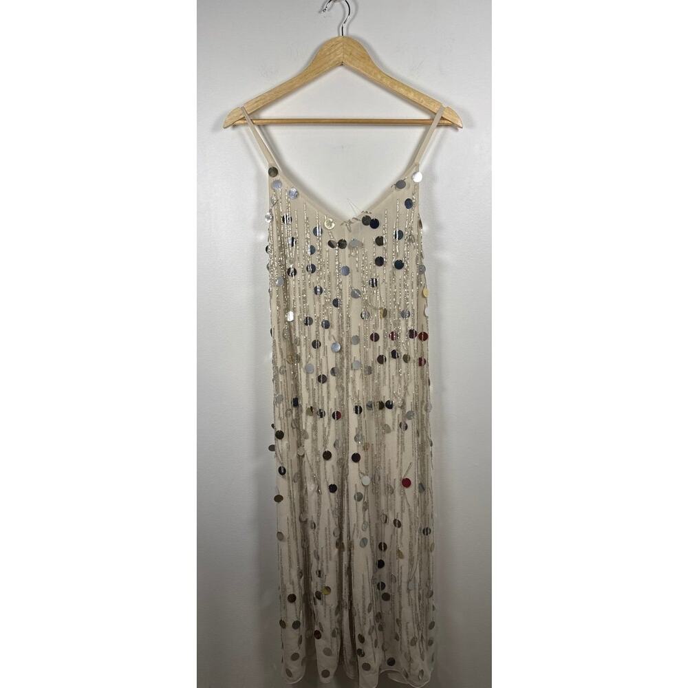 French Connection Baani Fringe Sequin Jumpsuit Party, Rave, New Years- NWT - Picture 4 of 10